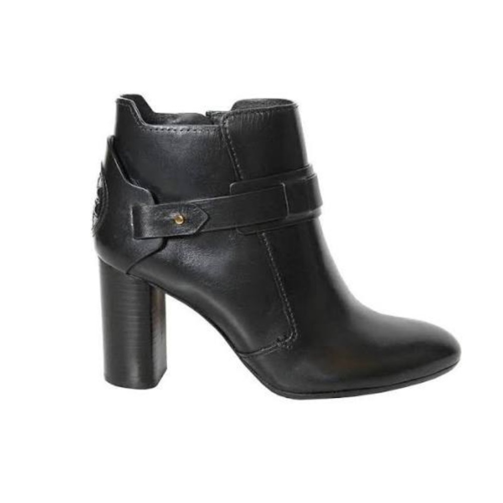 Tory Burch Colton 85MM Galleon Leather Bootie in Perfect Black